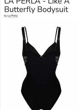 La Perla Black Lace-Trim Bodysuit